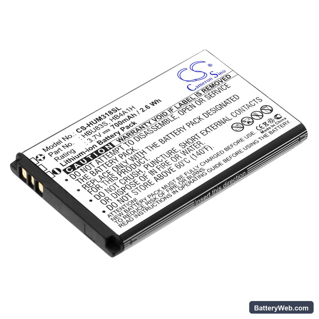AT&T GoPhone U2800A Replacement Battery, 3.7V, 700mAh, Li-ion 1