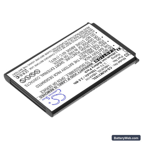 AT&T GoPhone U2800A Replacement Battery, 3.7V, 700mAh, Li-ion 2