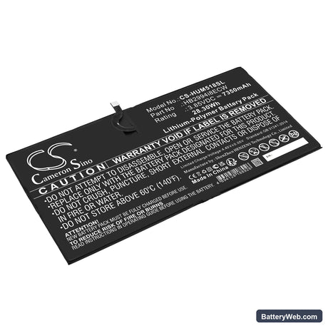 Huawei MediaPad M5 10.8 Replacement Battery, 3.85V, 7350mAh, Li-Polymer 1