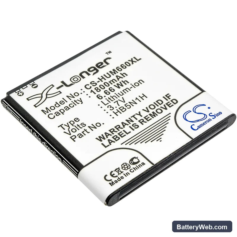 MetroPCS HWM931 Replacement Battery, 3.7V, 1800mAh, Li-ion 1