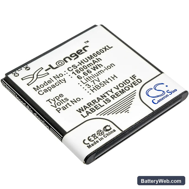 MetroPCS HWM931 Replacement Battery, 3.7V, 1800mAh, Li-ion 1