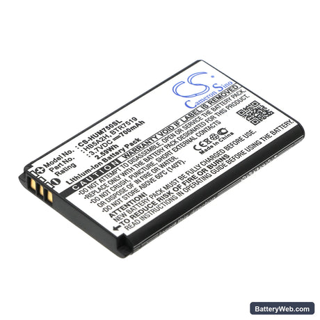 T-Mobile Tap Replacement Battery, 3.7V, 700mAh, Li-ion 1