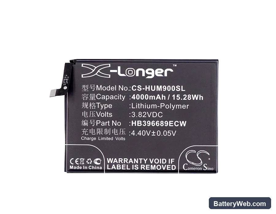 Huawei Mate 9 Replacement Battery, 3.82V, 4000mAh, Li-Polymer 3