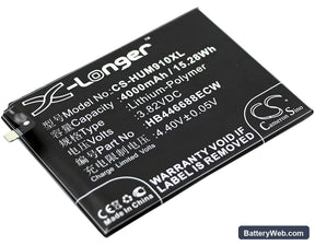 Huawei Ascend Mate 9 Pro Replacement Battery, 3.82V, 4000mAh, Li-Polymer 1