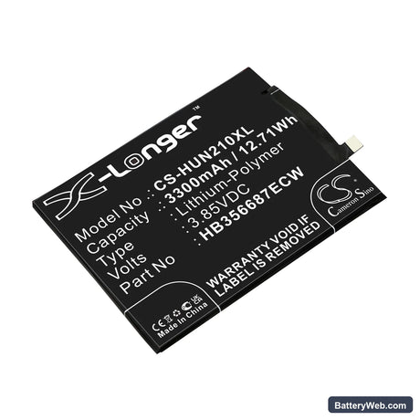 Huawei Nova 2 Plus Replacement Battery, 3.85V, 3300mAh, Li-Polymer 1