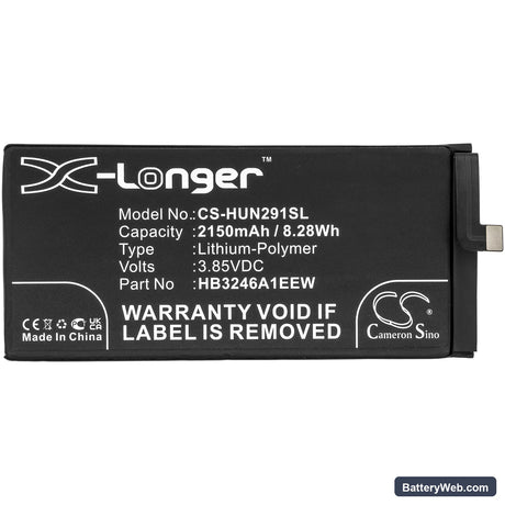 Huawei Mate Xs Replacement Battery, 3.85V, 2150mAh, Li-Polymer 3