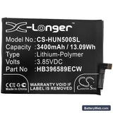 Huawei Nova 5 Replacement Battery, 3.85V, 3400mAh, Li-Polymer 3