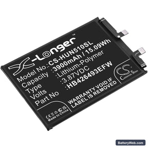 Huawei Honor 50 SE Replacement Battery, 3.87V, 3900mAh, Li-Polymer 1