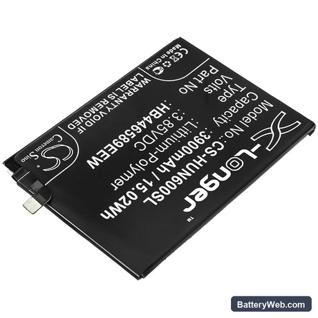 Huawei Nova 6 Replacement Battery, 3.85V, 3900mAh, Li-Polymer 2