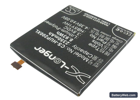 Huawei Ascend P2 Replacement Battery, 3.8V, 2350mAh, Li-Polymer 2