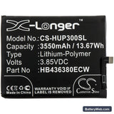 Huawei P30 Replacement Battery, 3.85V, 3550mAh, Li-Polymer 3