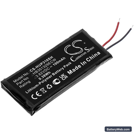 Huawei Band 3 Pro Replacement Battery, 3.82V, 100mAh, Li-Polymer 1