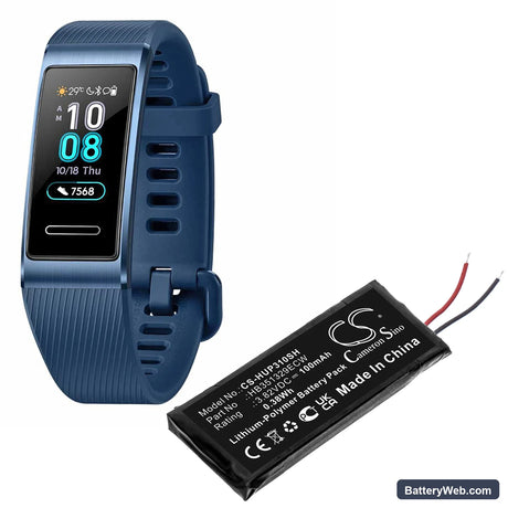 Huawei Band 3 Pro Replacement Battery, 3.82V, 100mAh, Li-Polymer 5