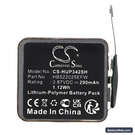 Huawei Watch GT3 42mm Replacement Battery, 3.87V, 290mAh, Li-Polymer 3