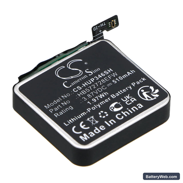 Huawei Watch GT3 Pro 46mm Replacement Battery, 3.87V, 510mAh, Li-Polymer 1