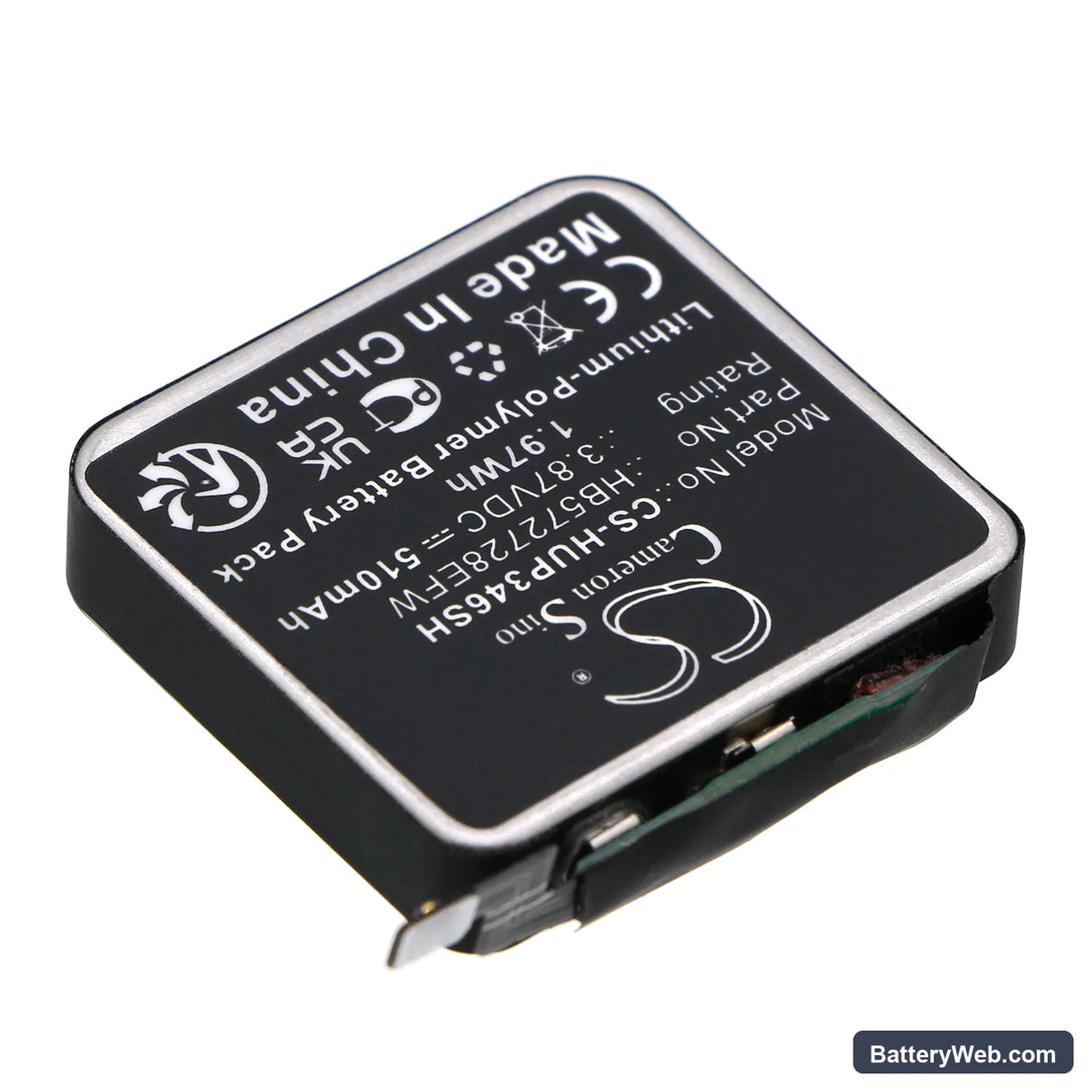Huawei Watch GT3 Pro 46mm Replacement Battery, 3.87V, 510mAh, Li-Polymer 2