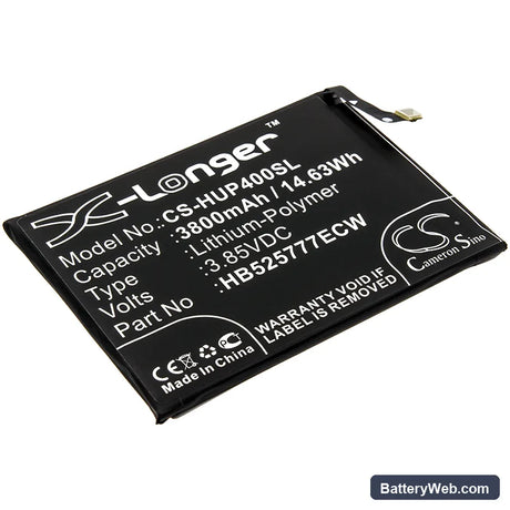 Huawei P40 Replacement Battery, 3.85V, 3800mAh, Li-Polymer 1