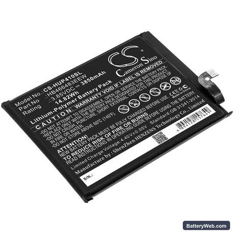 Huawei P40 Lite 5G Replacement Battery, 3.85V, 3850mAh, Li-Polymer 1