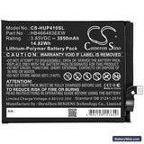 Huawei P40 Lite 5G Replacement Battery, 3.85V, 3850mAh, Li-Polymer 3
