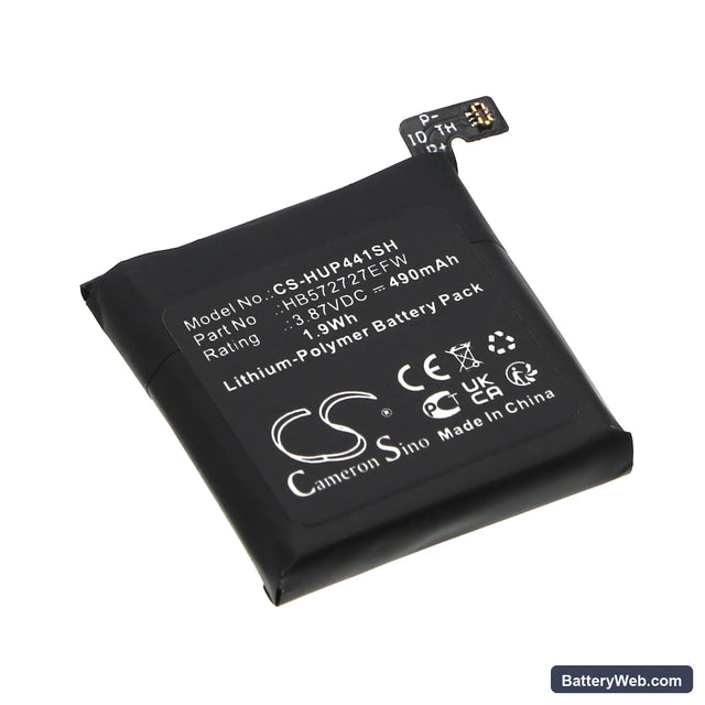Huawei Watch GT4 41mm Replacement Battery, 3.87V, 490mAh, Li-Polymer 1