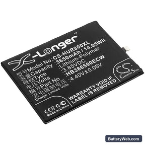 Huawei Honor 8X Replacement Battery, 3.85V, 3650mAh, Li-Polymer 1