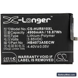 Huawei Honor 8X Max Replacement Battery, 3.85V, 4900mAh, Li-Polymer 3