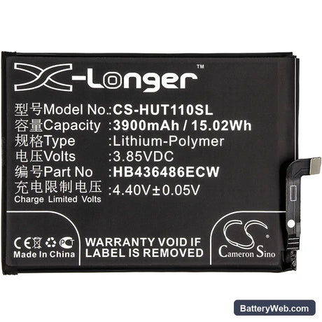 Huawei Mate 10 Lite Replacement Battery, 3.85V, 3900mAh, Li-Polymer 3