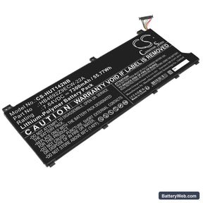 Huawei MateBook D 15 Ryzen 5 5500U Replacement Battery, 7.64V, 7300mAh, Li-Polymer 1