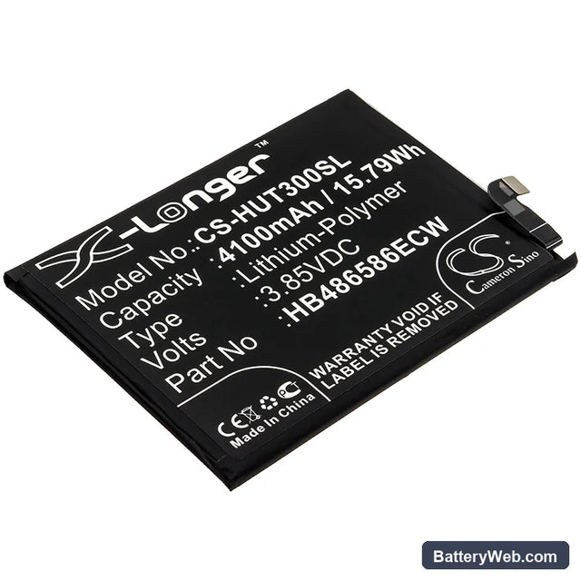 Huawei Mate 30 Replacement Battery, 3.85V, 4100mAh, Li-Polymer 1