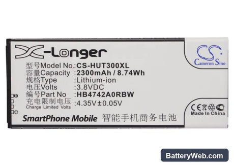 Explay Celular Replacement Battery, 3.8V, 2300mAh, Li-ion 5
