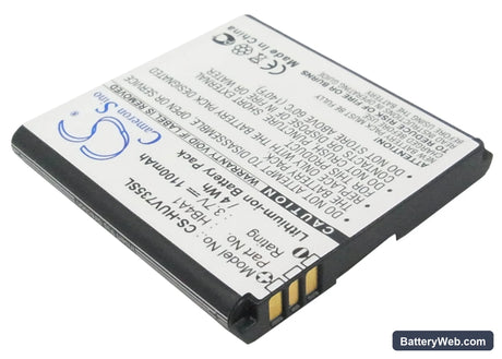 Huawei U6100 Replacement Battery, 3.7V, 1100mAh, Li-ion 2