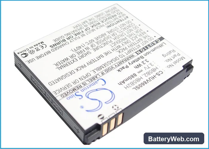 Vodafone V830 Replacement Battery, 3.7V, 880mAh, Li-ion 2