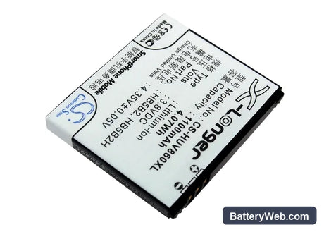 Huawei C5900 Replacement Battery, 3.7V, 1100mAh, Li-ion 1