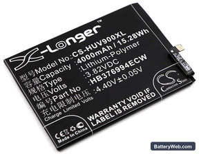 Huawei Honor V9 Replacement Battery, 3.82V, 4000mAh, Li-Polymer 1