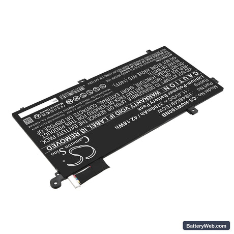 Huawei MateBook D Replacement Battery, 11.4V, 3700mAh, Li-Polymer 2