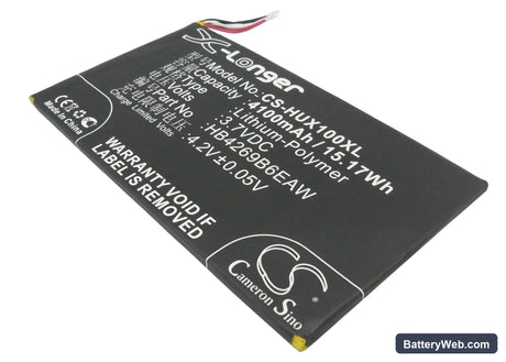 Huawei Honor X1 7D-504L Replacement Battery, 3.7V, 4100mAh, Li-Polymer 1