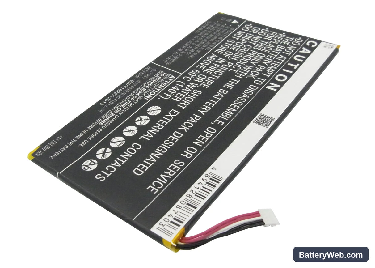 Huawei Honor X1 7D-504L Replacement Battery, 3.7V, 4100mAh, Li-Polymer 3