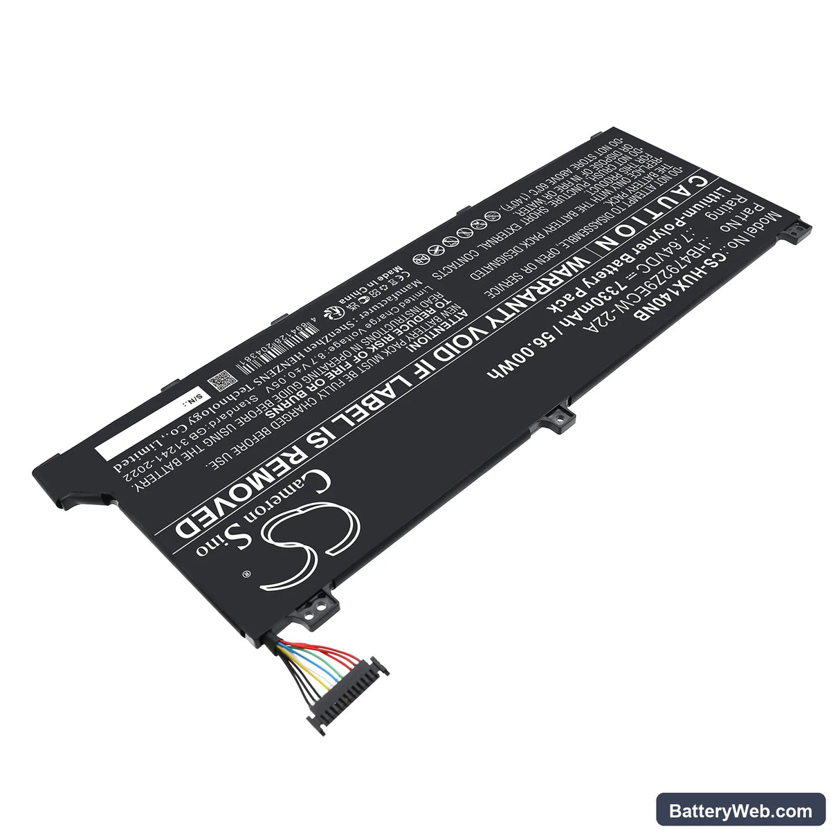 Honor Magicbook 14 i7-1165G7 Replacement Battery, 7.64V, 7330mAh, Li-Polymer 2