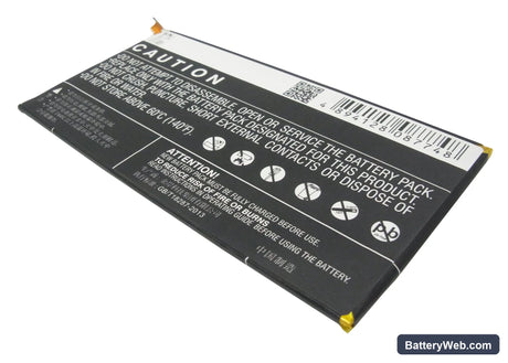 Huawei Mediapad X1 7.0 Replacement Battery, 3.8V, 4850mAh, Li-Polymer 4