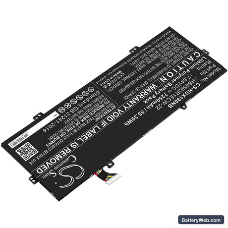 Huawei MateBook X Pro 2020 Replacement Battery, 7.64V, 7250mAh, Li-Polymer 2
