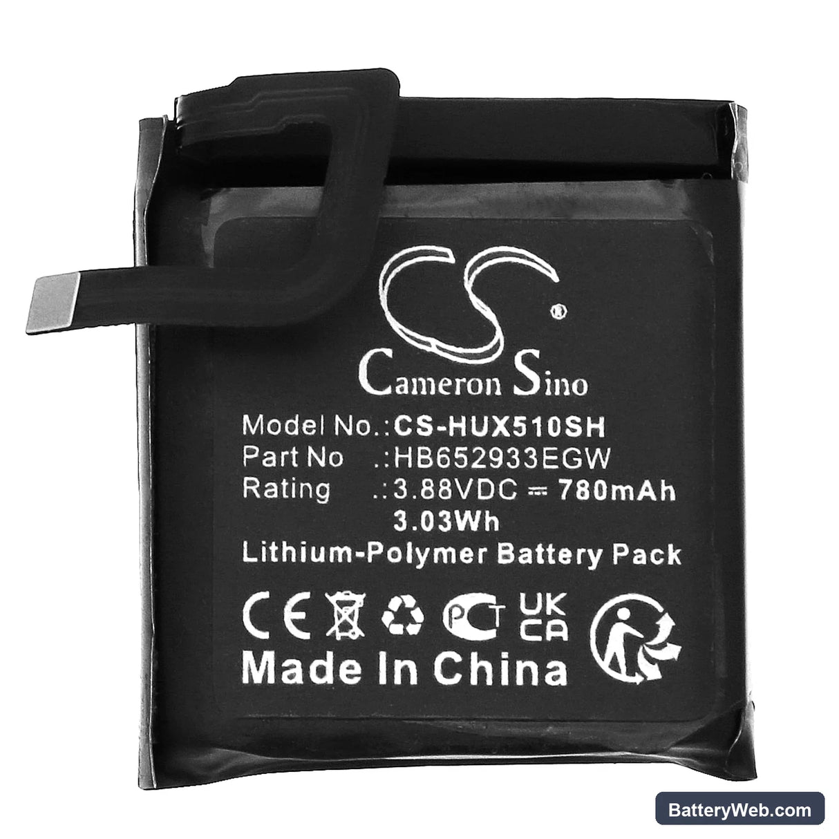 Huawei Watch 5 Replacement Battery, 3.88V, 780mAh, Li-Polymer 3