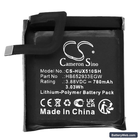 Huawei Watch 5 Replacement Battery, 3.88V, 780mAh, Li-Polymer 3
