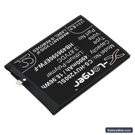Huawei Honor Play 20 Replacement Battery, 3.87V, 4900mAh, Li-Polymer 2