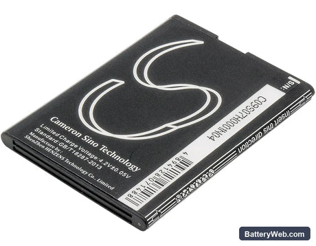 Huawei Ascend Y210 Replacement Battery, 3.7V, 1300mAh, Li-ion 4