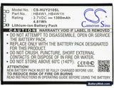 Huawei Ascend Y210 Replacement Battery, 3.7V, 1300mAh, Li-ion 5