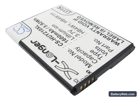 Huawei Ascend Y210 Replacement Battery, 3.7V, 1600mAh, Li-ion 2