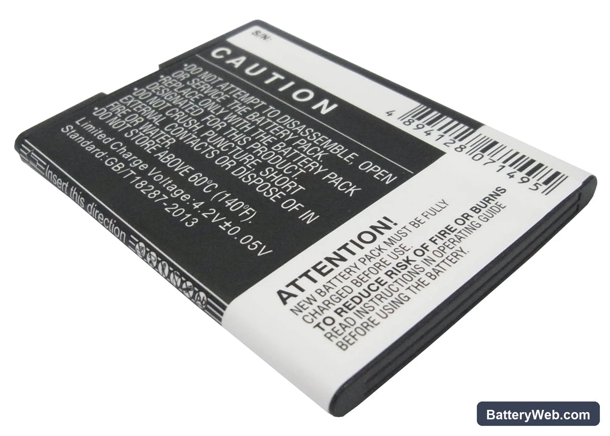 Huawei Ascend Y210 Replacement Battery, 3.7V, 1600mAh, Li-ion 4