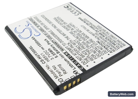 Huawei Y300 Replacement Battery, 3.7V, 1500mAh, Li-ion 2