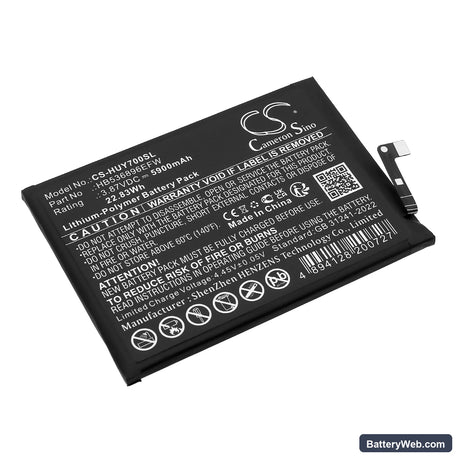 Huawei Nova Y70 Replacement Battery, 3.87V, 5900mAh, Li-Polymer 1