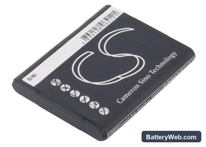 HP Veer Replacement Battery, 3.7V, 920mAh, Li-ion 3